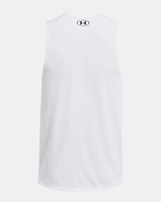 Camiseta sin mangas UA Tech™ para hombre, White, pdpMainDesktop image number 3
